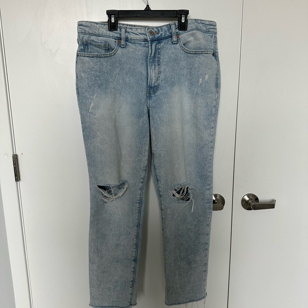 Old Navy womens Faded Blue Relaxed Jeans